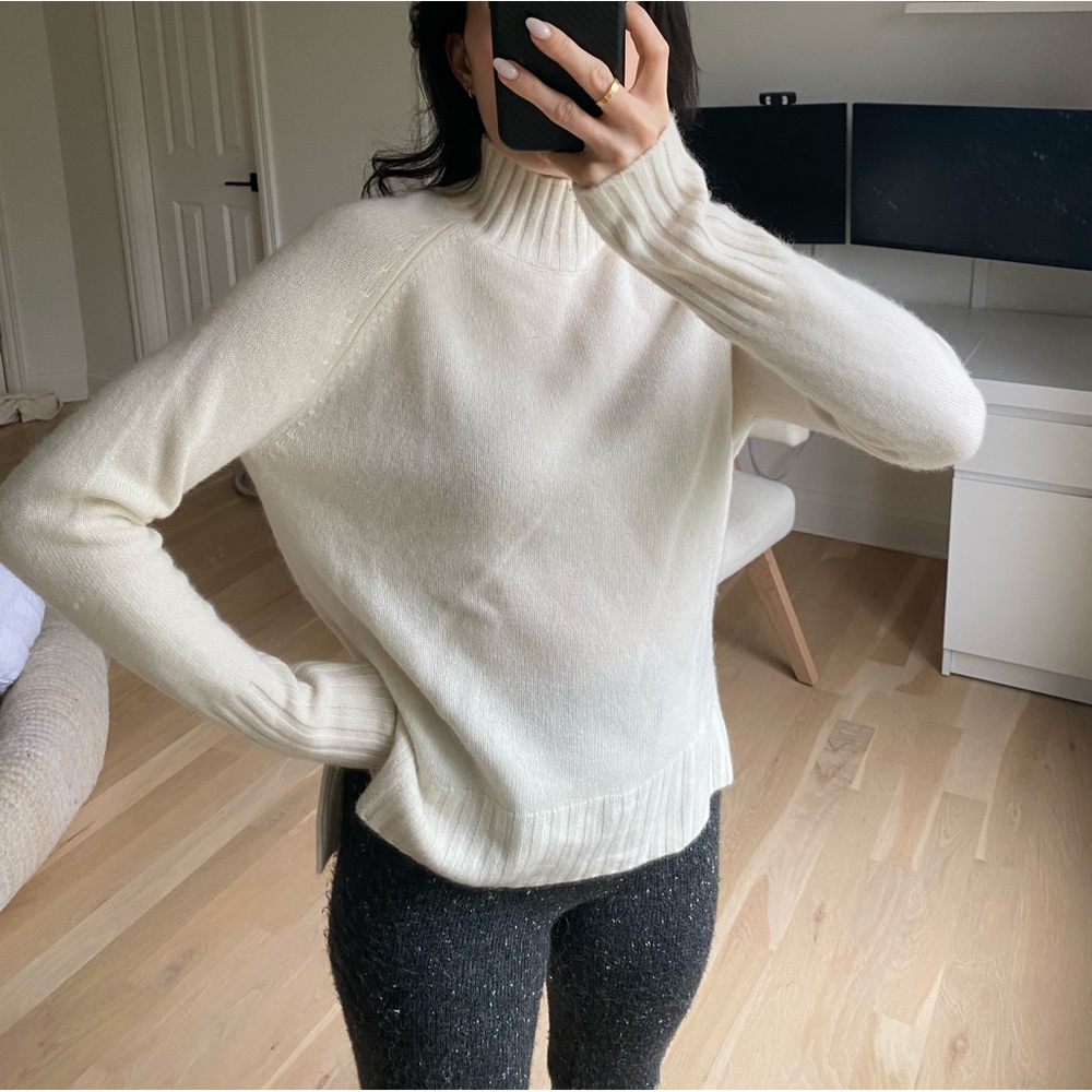 LILYSILK 100% Cashmere Turtle Neck Sweater